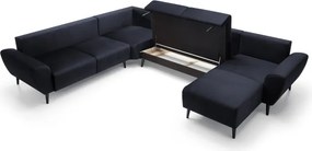 Narożnik BOSCO XL zestaw z elektryczną funkcją regulacji tkanina Monolith 79 Antracytowy WERSAL