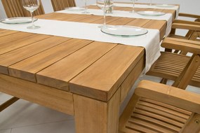 MONTE LAGUNA 200 zestaw teak ogrodowy 6x Regulowane krzesło ogrodowe LAGUNA