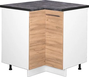 Szafka narożna złoty dąb energetyczny 80.5x60x82 fame-line