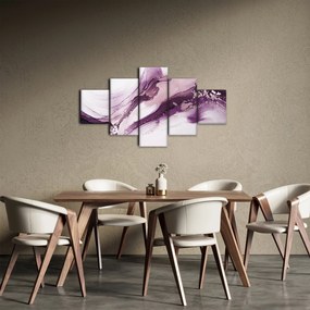 Obraz - Fioletowy płyn artystyczny (125x70 cm)