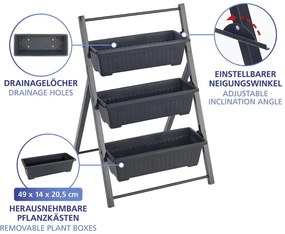 Metalowy kwietnik (wysokość 85 cm) Vertical – Maximex
