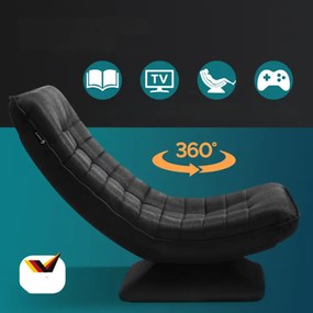 Leżanka ABERDEEN, 87x60x105cm, czarna Casaria