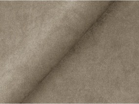 Brązowy aksamitny narożnik (prawostronny/z szezlongiem) Aloha – Makamii