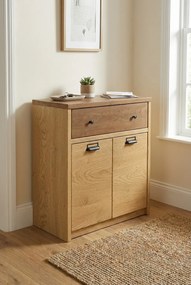 Komoda z szafką loft dąb cremona + dąb lefkas A2-W53