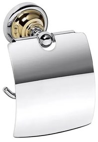 Uchwyt na papier 14x15 cm srebrny/złoty