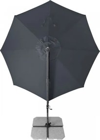 Derby RAVENNA 330 cm – duży ogrodowy parasol z wysięgnikiem i boczną nogą - Towar z drobną wadą (S300)