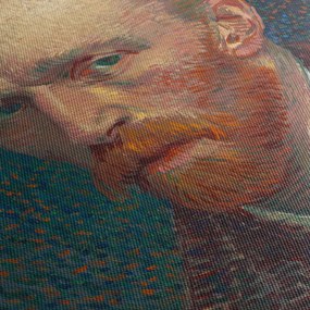 Obraz -  Vincent van Gogh, Self-Portrait, reprodukcje (z zegarem) (90x30 cm)