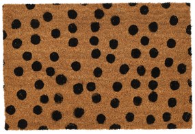 Wzorzysta wycieraczka z włókna kokosowego, 59 x 39 cm