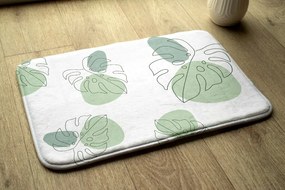 Dywanik do łazienki Dywanik do łazienki Liście monstery