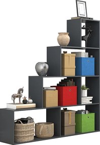 Wood Shelf Room Divider Książki Dubila L