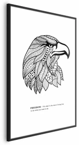 Plakat Orzeł wolności 60x90 cm z ramą czarną bez marginesu ARTGEIST B