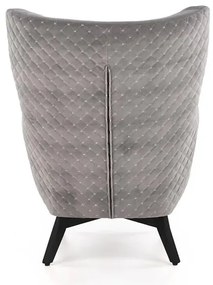 Fotel MARVEL VELVET szary HALMAR