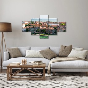 Obraz - Widok miasta z lotu ptaka (125x70 cm)