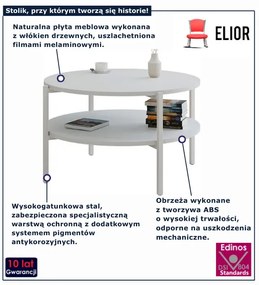 Biały okrągły stolik kawowy Z2-N77