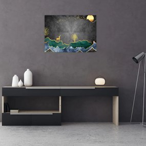 Obraz - Górska sceneria (70x50 cm)