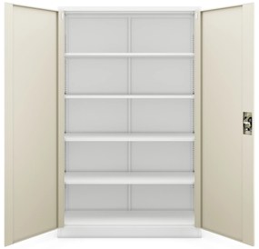 JAN II cabinet white RAL9003 sonoma oak H1850*W1150*D400