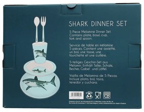Zestaw naczyń dla dzieci 5 szt. Sharks – Rex London