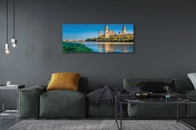 Duży obraz na płótnie Majestatyczna Katedra nad Rzeką