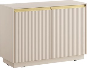 Dwudrzwiowa komoda ryflowana Royal K104, kolor beż piaskowy