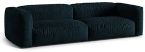 Ciemnoniebieska aksamitna sofa modułowa 320 cm Martina – Micadoni