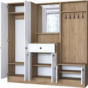 Zestaw do przedpokoju Pome White and Walnut I