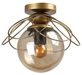 Lampa sufitowa w kolorze złota Alaca – Squid Lighting