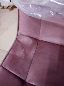 PROMOCJA Krzesło jadalne SPLIT VELVET, różowe II jakość