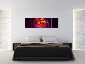 Obraz świecącej nowoczesnej abstrakcji (170x50 cm)