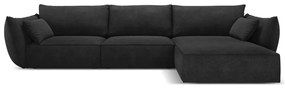 Ciemnoszary narożnik (prawostronny) Vanda – Mazzini Sofas