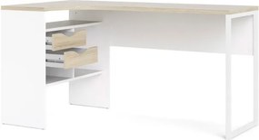 Biurko narożne Function 118 biały/dąb sonoma