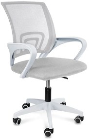 Szare wygodne krzesło obrotowe do biurka R2-L77