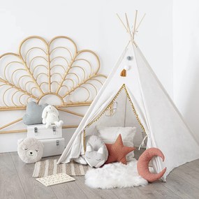 Poduszka dekoracyjna w kształcie gwiazdy, bawełna, 40 x 40 cm