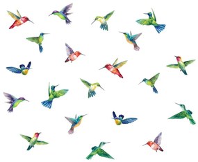 Zestaw naklejek na okno 20 szt. 40x60 cm Hummingbirds – Ambiance