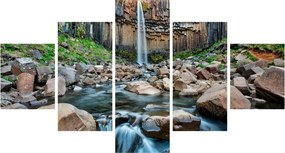Obraz - Wodospad Svartifoss, Islandia (125x70 cm)