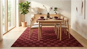 Bordowy dywan 120x170 cm Mosaic – ESTE
