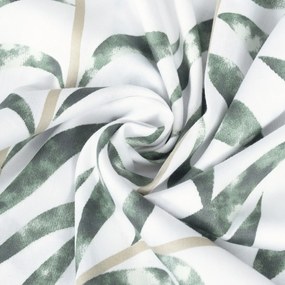 Matex Pościel satynowa Liście tropikalne, 140 x 200 cm, 70 x 90 cm