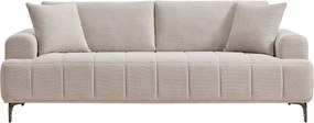Beżowa melanżowa sofa 3-osobowa DUGLASA