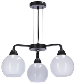 Żyrandol na lince CALDERA 3xE27/60W/230V czarne