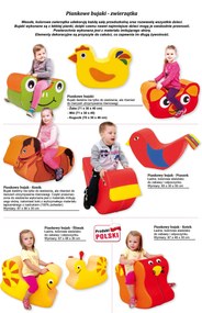 Piankowy bujak do przedszkola i żłobka Ptaszek