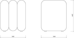 Beżowy puf z materiału bouclé Radd – noo.ma