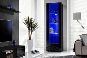 Stojąca witryna pokojowa T40 fronty w wysokim połysku