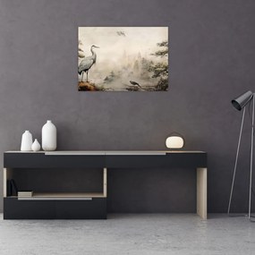 Obraz na szkle - Krajobraz z kreskówki (70x50 cm)