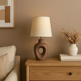 Rabalux 74080 lampa stołowa Madelor, brązowy