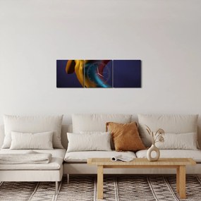 Obraz - Akt kobiecy (z zegarem) (90x30 cm)
