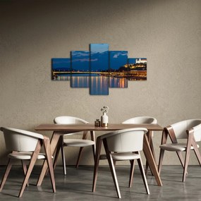 Obraz Bratysławy z zamkiem (125x70 cm)