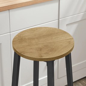 Hoker, Taboret barowy - artisan / nogi czarne - LBC328B88