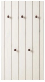 Biały zestaw do przedpokoju z litego drewna sosnowego 55x100x2 cm Anita – Støraa