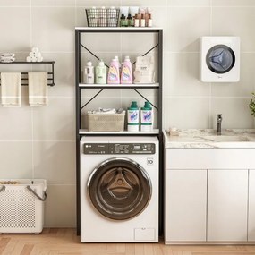 Półka łazienkowa nad pralką – styl loftowy, 160 cm