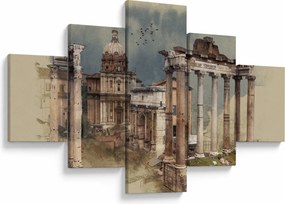 Obraz - Forum Romanum, Rzym, Włochy (125x70 cm)