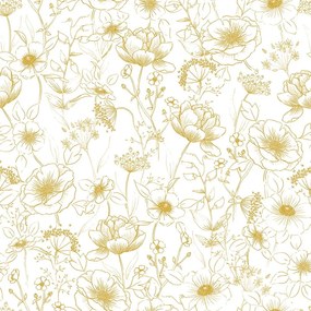 Tapeta dziecięca 10 m x 50 cm Flowers Botany – Lilipinso